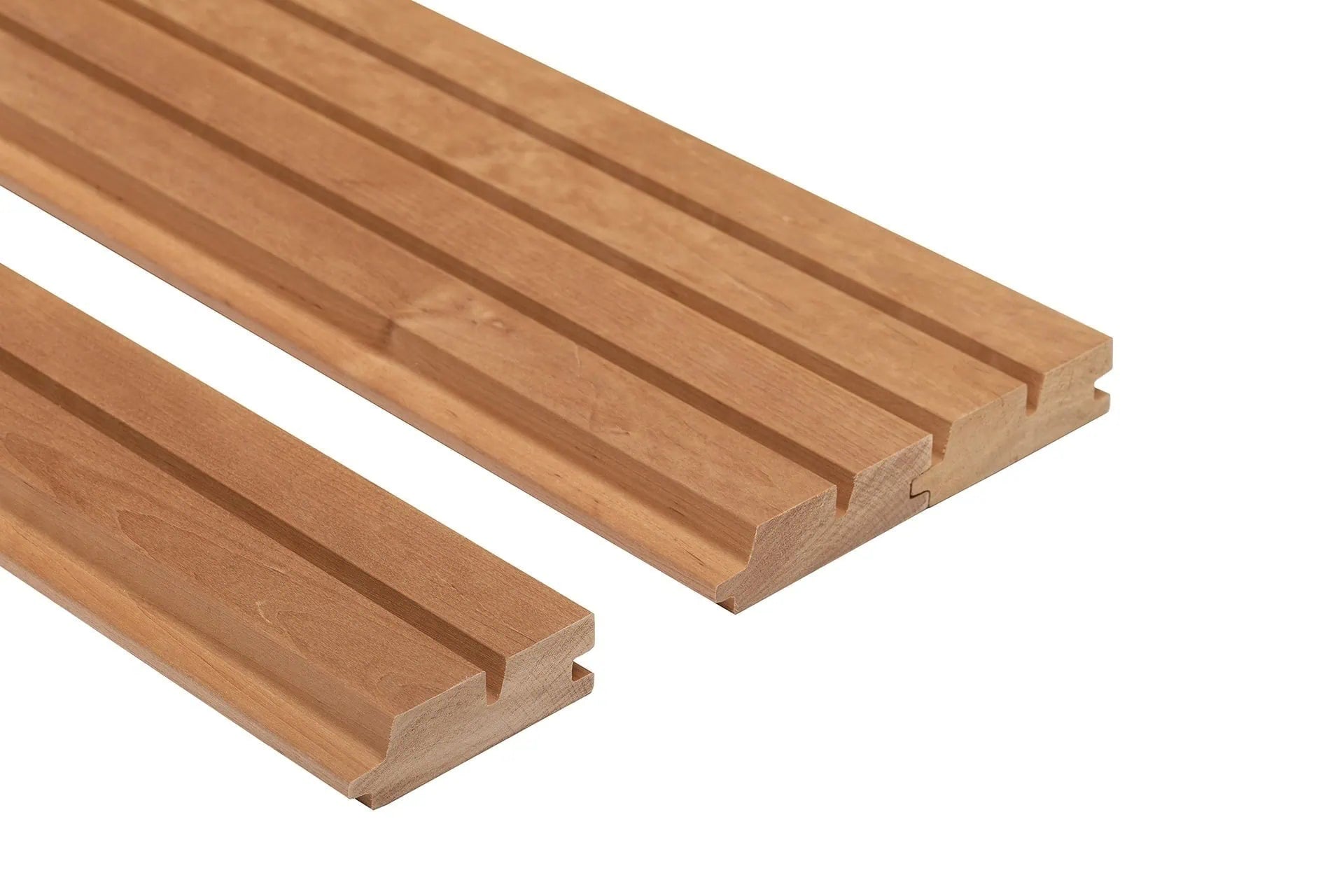 Painel de Sauna ROMBTO 27x90mm Amieiro Termomodificado.