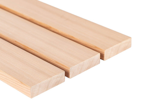 Banco de Sauna SHP 26x140mm Cedro (Cedar) - Pacote de 4 peças - Saunamo