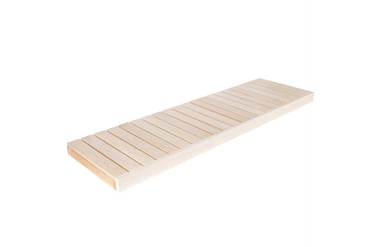 Módulo de Banco 108x500 mm Frontal, Álamo (Aspen) – Pacote de 10 peças - Saunamo