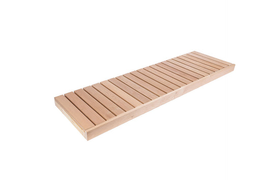 Módulo de Banco 95x400 mm Frontal, Amieiro (Alder) – Pacote de 10 peças - Saunamo