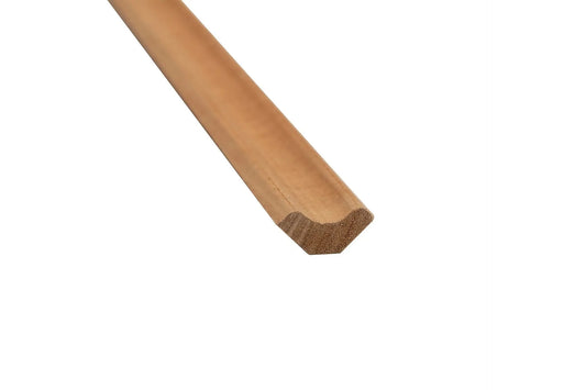 Moldura de Sauna SI 15x18mm Álamo Termomodificado (Thermo Aspen) – Pacote de 4 peças - Saunamo