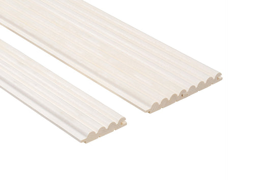 Painel de Sauna SRP white 15x82mm Álamo (Aspen) – Pacote de 6 peças - Saunamo
