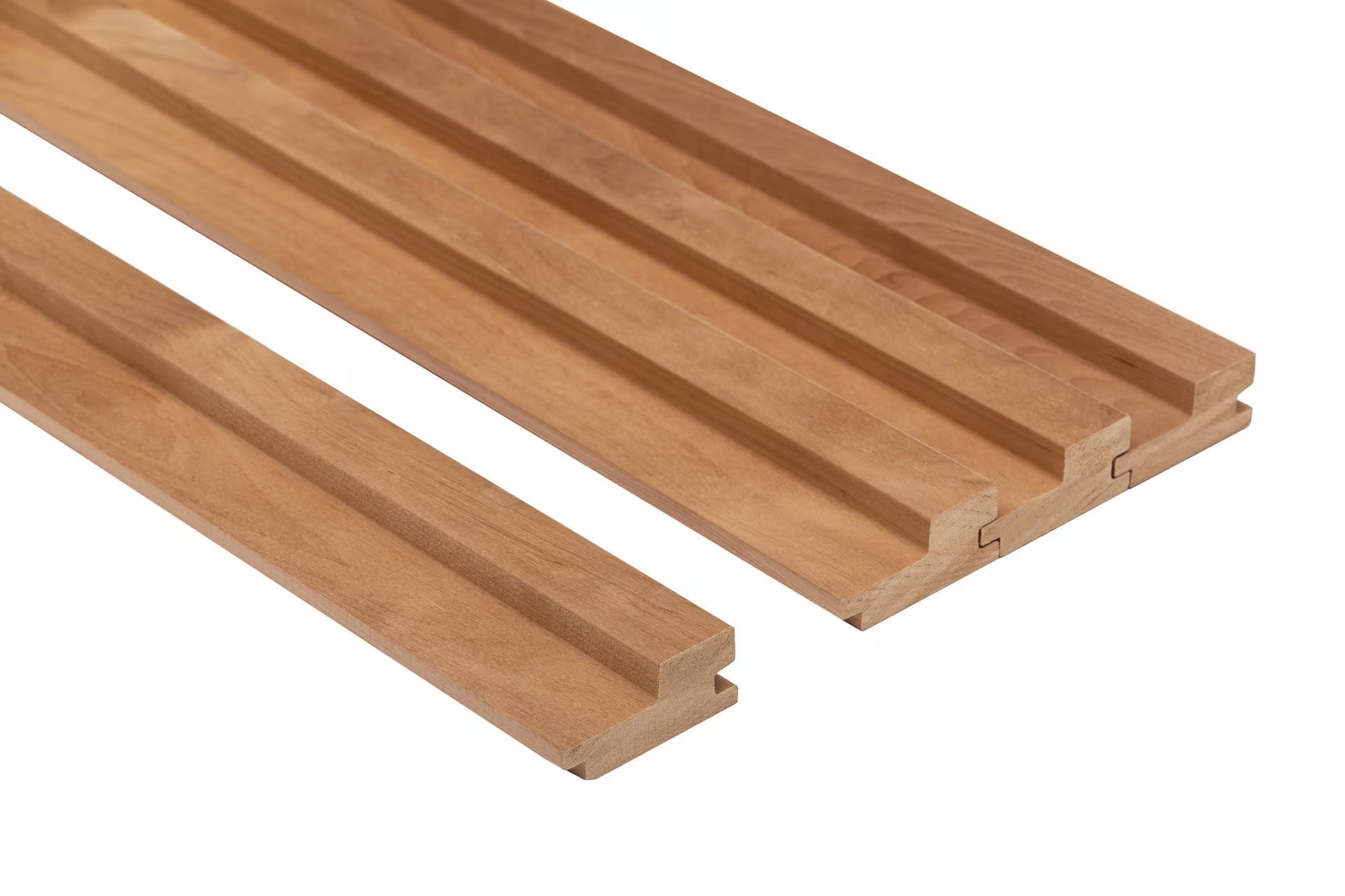 Painel de Sauna STEP 27x64mm Amieiro Termomodificado (Thermo Alder) – Pacote de 4 peças - Saunamo