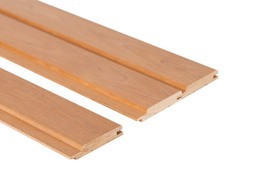 Painel de Sauna STP 15x85mm Amieiro Termomodificado Escuro.