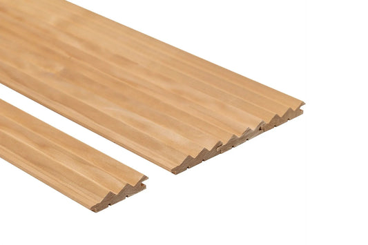 Painel de Sauna VIRE 15x89mm Álamo Termomodificado (Thermo Aspen) – Pacote de 6 peças - Saunamo