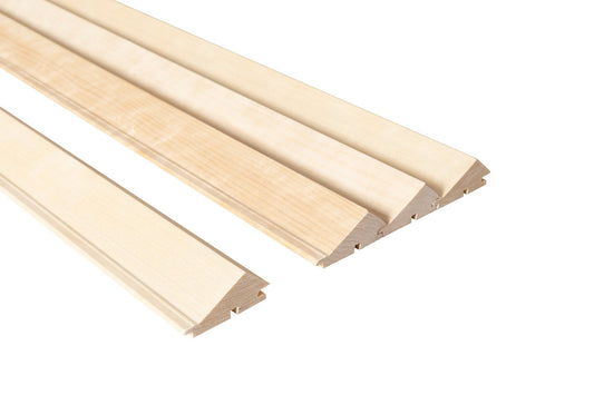 Painel de Sauna WAVE 28x65mm Álamo (Aspen) – Pacote de 4 peças - Saunamo