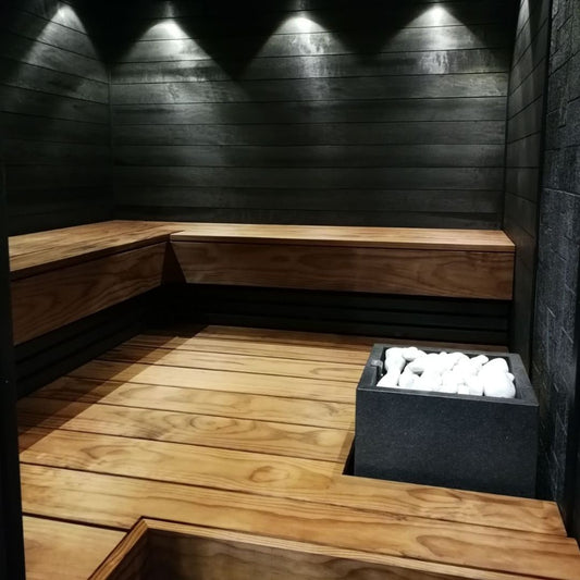 Painel KUULAS 15x120mm (Álamo - Noite polar) - Pacote de 6 peças - Saunamo