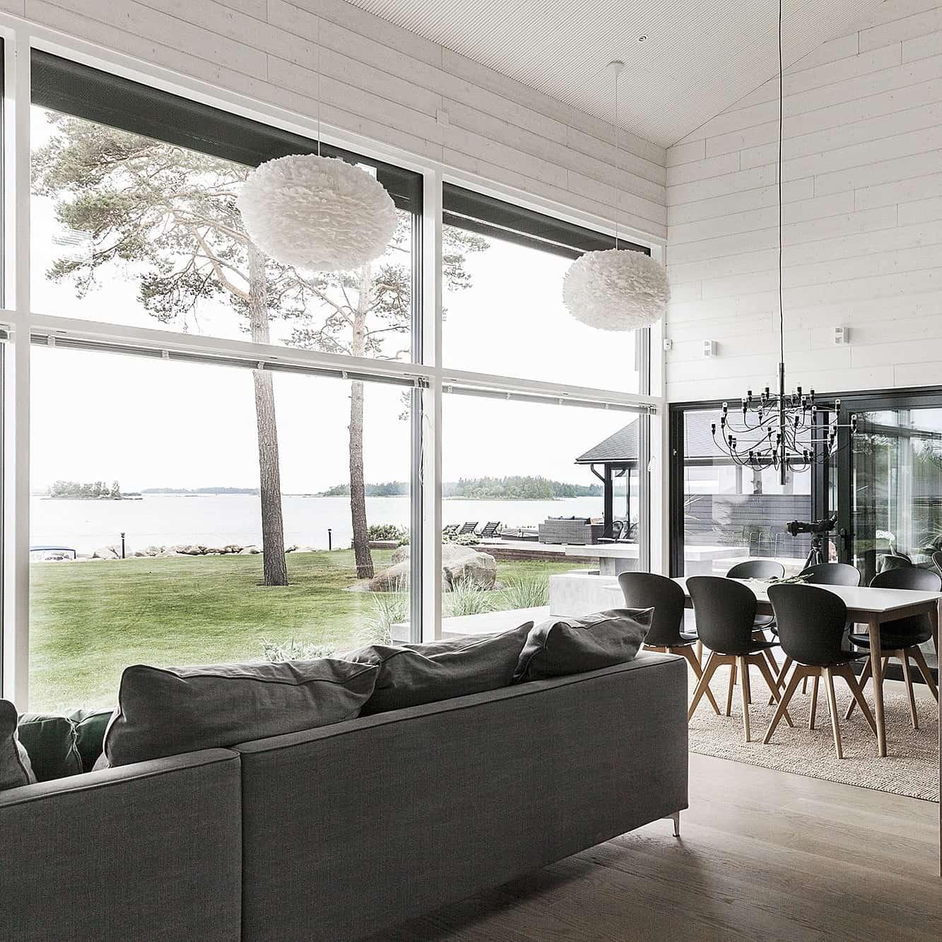 Painel STRUKTUURI 15x176mm (Abeto - Branco Puro) - Pacote de 5 peças - Saunamo