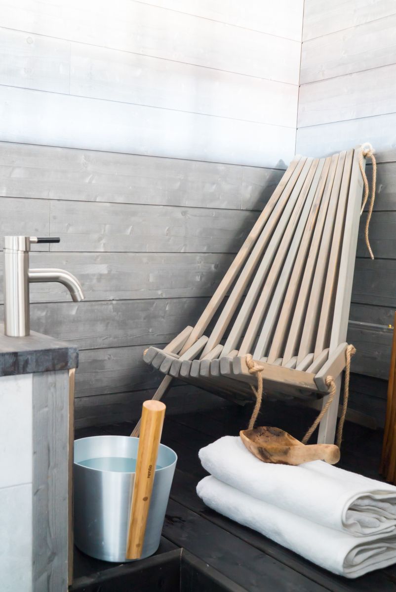 Painel STRUKTUURI 15x176mm (Abeto - Cinza Perolado) - Pacote de 5 peças - Saunamo