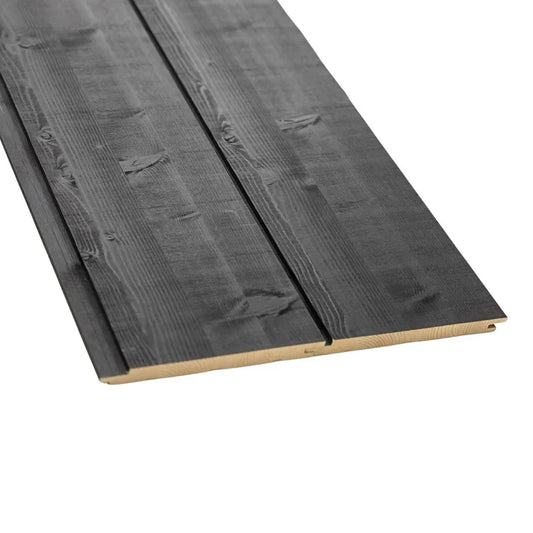 Painel STRUKTUURI 15x176mm (Abeto - Preto) - Pacote de 5 peças - Saunamo