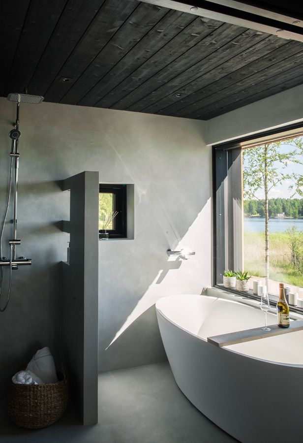 Painel STRUKTUURI 15x176mm (Abeto - Preto) - Pacote de 5 peças - Saunamo