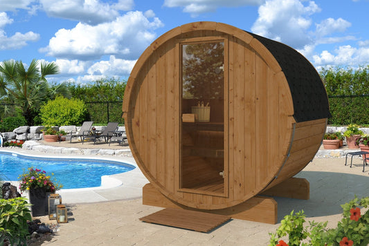 Sauna Exterior Barrel 160 - Saunamo