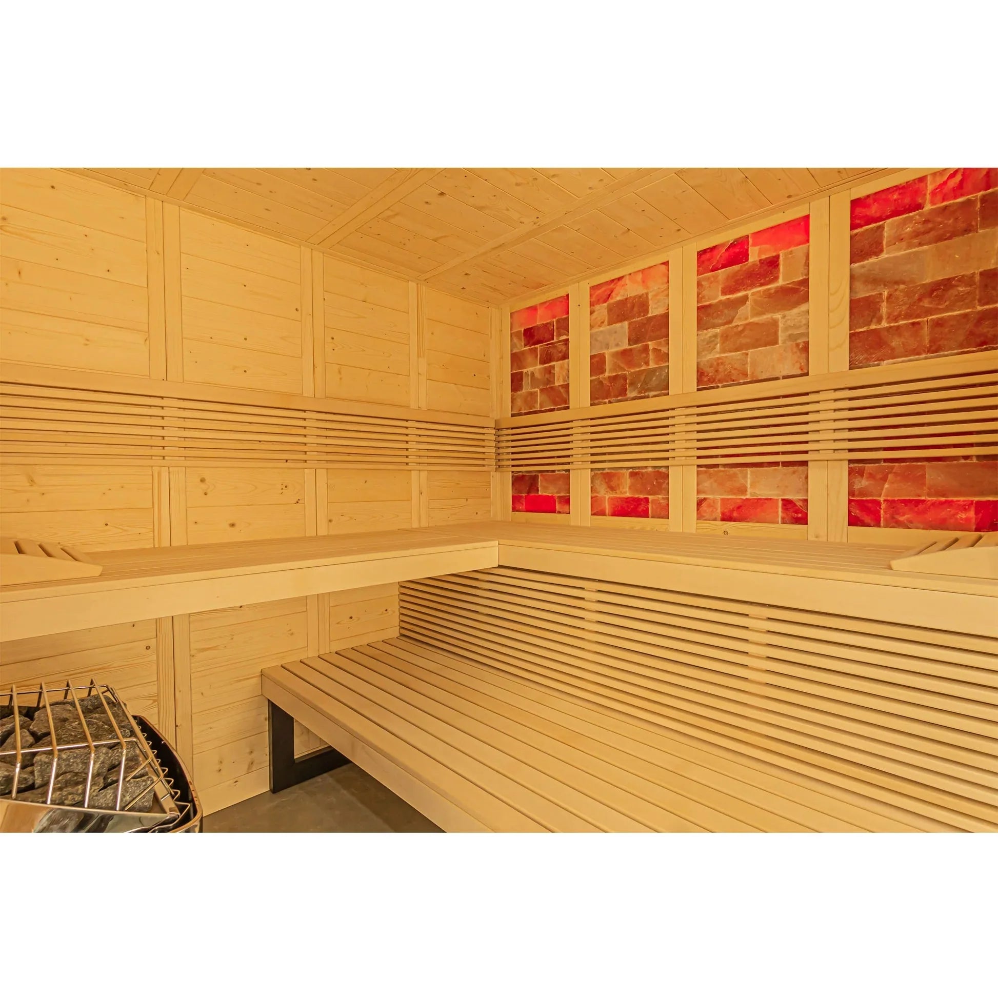 Sauna Interior Himalaya Corner - Saunamo